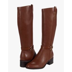 Tommy Hilfiger Diwan Riding Boots 9.5 Brown NWOT Tall Knee High Academia